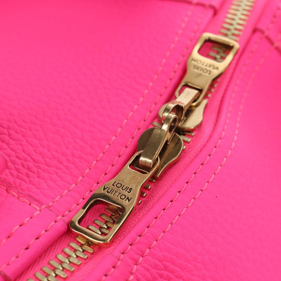 LOUIS VUITTON Keepall Bandouliere 50 Taurillon Fuchsia M56925 Auth BA14808SM