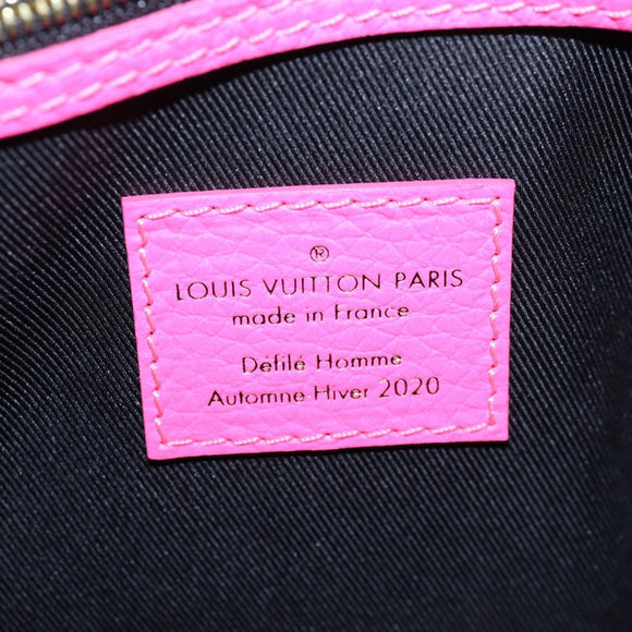 LOUIS VUITTON Keepall Bandouliere 50 Taurillon Fuchsia M56925 Auth BA14808SM