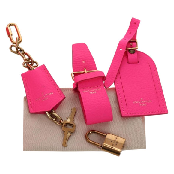 LOUIS VUITTON Keepall Bandouliere 50 Taurillon Fuchsia M56925 Auth BA14808SM