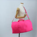 LOUIS VUITTON Keepall Bandouliere 50 Taurillon Fuchsia M56925 Auth BA14808SM-39