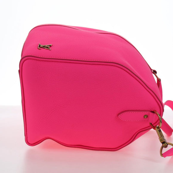 LOUIS VUITTON Keepall Bandouliere 50 Taurillon Fuchsia M56925 Auth BA14808SM