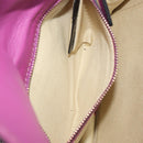 VALENTINO Studs Chain Shoulder Bag Leather Pink Gold Tone Auth BA14809A-23