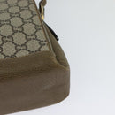 GUCCI GG Supreme Shoulder Bag PVC Beige Gold Auth BA1481-16