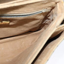 GUCCI GG Supreme Shoulder Bag PVC Beige Gold Auth BA1481-19