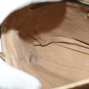 GUCCI GG Supreme Shoulder Bag PVC Beige Gold Auth BA1481-20