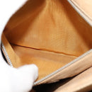 GUCCI GG Supreme Shoulder Bag PVC Beige Gold Auth BA1481-12