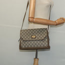 GUCCI GG Supreme Shoulder Bag PVC Beige Gold Auth BA1481-23