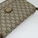 GUCCI GG Supreme Shoulder Bag PVC Beige Gold Auth BA1481-6