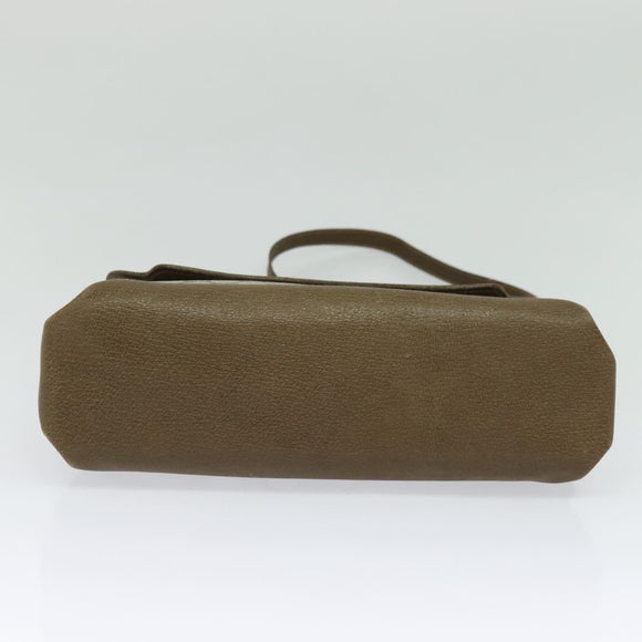 GUCCI GG Supreme Shoulder Bag PVC Beige Gold Auth BA1481