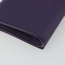SAINT LAURENT Chain Shoulder Bag Leather Purple Gold Tone 311215 Auth BA14810V-17