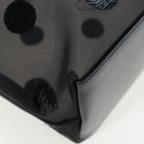 PRADA Polka Dots Tote Bag Mesh Black Auth BA14815M-10