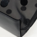 PRADA Polka Dots Tote Bag Mesh Black Auth BA14815M-16