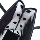 PRADA Polka Dots Tote Bag Mesh Black Auth BA14815M-24