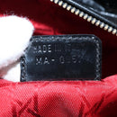 Christian Dior Lady Dior Hand Bag Patent 2way Black Gold Tone Auth BA14818V-25