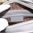Christian Dior Lady Dior Hand Bag Patent 2way Gray Gold Auth BA14819SAM-18