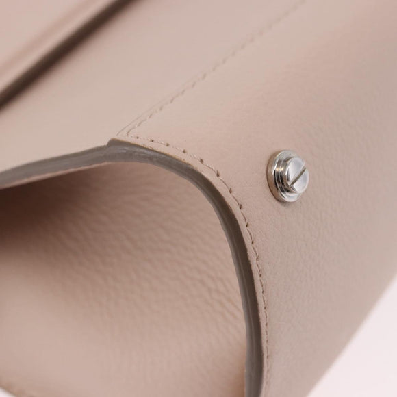 GIVENCHY Horizon Hand Bag Leather 2way Pink Silver Auth BA14820M