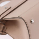 GIVENCHY Horizon Hand Bag Leather 2way Pink Silver Auth BA14820M-18