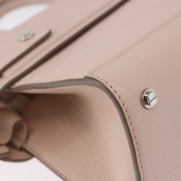 GIVENCHY Horizon Hand Bag Leather 2way Pink Silver Auth BA14820M