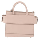 GIVENCHY Horizon Hand Bag Leather 2way Pink Silver Auth BA14820M-13