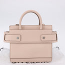 GIVENCHY Horizon Hand Bag Leather 2way Pink Silver Auth BA14820M-12