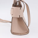 GIVENCHY Horizon Hand Bag Leather 2way Pink Silver Auth BA14820M-4