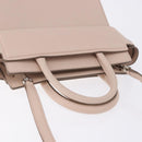 GIVENCHY Horizon Hand Bag Leather 2way Pink Silver Auth BA14820M-7