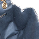 DOLCE&GABBANA Devotion Chain Shoulder Bag Tweed Black Gold Tone Auth BA14821SAM-22