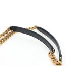 DOLCE&GABBANA Devotion Chain Shoulder Bag Tweed Black Gold Tone Auth BA14821SAM-14