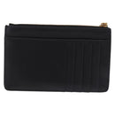 DOLCE&GABBANA Devotion Card Holder Medium Leather Black Gold Tone Auth BA14822V-2