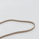 SAINT LAURENT Lulu Shoulder Bag Leather Beige Gold Tone 467072 Auth BA14823V-10