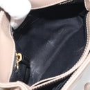 SAINT LAURENT Lulu Shoulder Bag Leather Beige Gold Tone 467072 Auth BA14823V-20