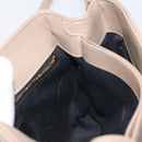 SAINT LAURENT Lulu Shoulder Bag Leather Beige Gold Tone 467072 Auth BA14823V-21