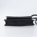 VERSACE Hand Bag Leather 2way Black Silver Auth BA14829-5