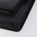 VERSACE Hand Bag Leather 2way Black Silver Auth BA14829-15