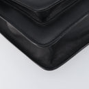 VERSACE Hand Bag Leather 2way Black Silver Auth BA14829-16