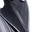 VERSACE Hand Bag Leather 2way Black Silver Auth BA14829-12