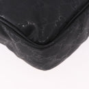 GUCCI GG Implementation Shoulder Bag PVC Black Silver 201448 Auth BA14830-16
