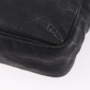 GUCCI GG Implementation Shoulder Bag PVC Black Silver 201448 Auth BA14830-17