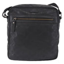 GUCCI GG Implementation Shoulder Bag PVC Black Silver 201448 Auth BA14830-13