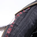 GUCCI GG Implementation Shoulder Bag PVC Black Silver 201448 Auth BA14830-11