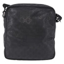 GUCCI GG Implementation Shoulder Bag PVC Black Silver 201448 Auth BA14830-2