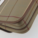 Burberrys Nova Check Shoulder Bag Canvas Beige Gold Tone Auth BA14831-13