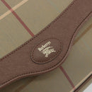 Burberrys Nova Check Shoulder Bag Canvas Beige Gold Tone Auth BA14831-14