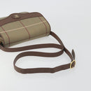 Burberrys Nova Check Shoulder Bag Canvas Beige Gold Tone Auth BA14831-7
