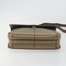 Burberrys Nova Check Shoulder Bag Canvas Beige Gold Tone Auth BA14831-9