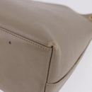 GUCCI Bamboo Shoulder Bag Leather Beige Gold Tone 001 2058 1883 Auth BA14832-11