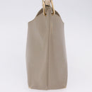GUCCI Bamboo Shoulder Bag Leather Beige Gold Tone 001 2058 1883 Auth BA14832-4