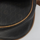 Christian Dior Honeycomb Shoulder Bag PVC Leather Black Gold Tone Auth BA14833-14