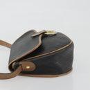 Christian Dior Honeycomb Shoulder Bag PVC Leather Black Gold Tone Auth BA14833-4