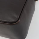 GUCCI Bamboo Hand Bag Leather Brown Gold Tone 000 3444 0575 Auth BA14834-10